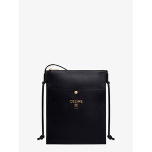 Celine Women Sharp Leather Crossbody With Logo On The Front